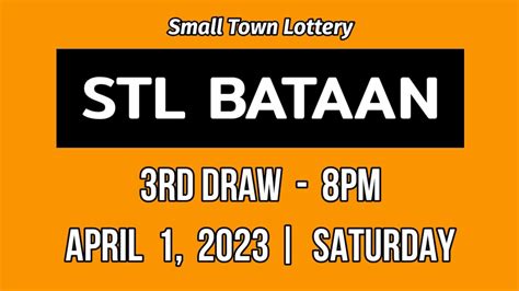 stl bataan today|STL Bataan Results Today .